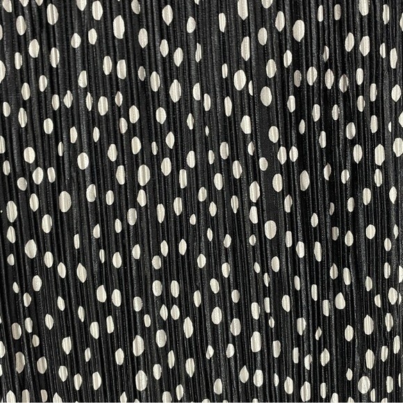 Travelers by Chico's Pant Wide Leg Black with White Polka Dots - Picture 5 of 7